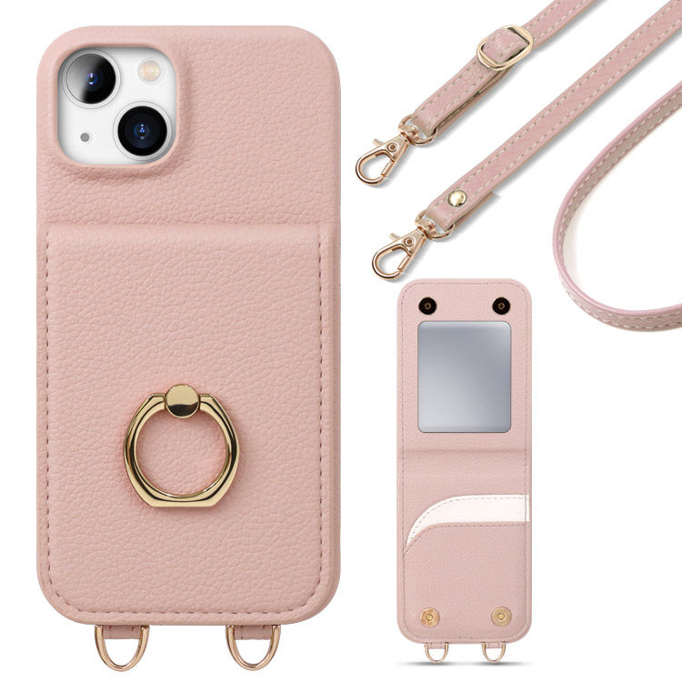 ZENIX DESIGN TECH iPhone15 ケース ショルダー ミラー付き iphone14