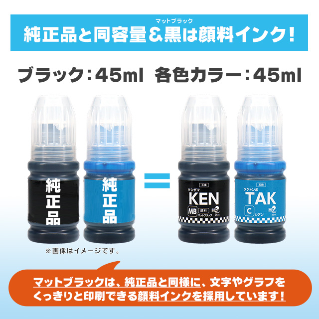 インクのチップス エプソン ケンダマ タケトンボ EPSON KETA-5CL 顔料