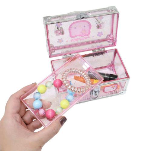 ハローキティ キャラクター コスメボックス 鍵付きミニバニティケース