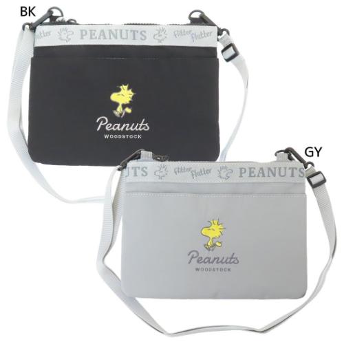 PEANUTS スヌーピー 2ルームショルダー ショルダーバッグ ウッド