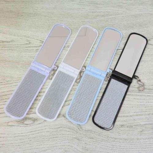 リントブラシ マイルドカラーコスメ ミラー付き洋服ブラシ