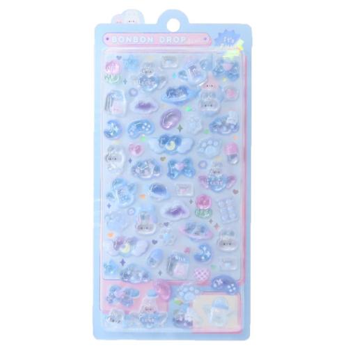 シールシート ボンボンドロップシール みずいろボンボン