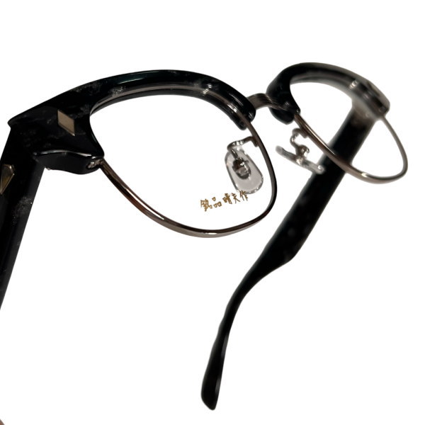 銘品晴夫作 メガネ サーモント ブロー ウェリントン クラシック