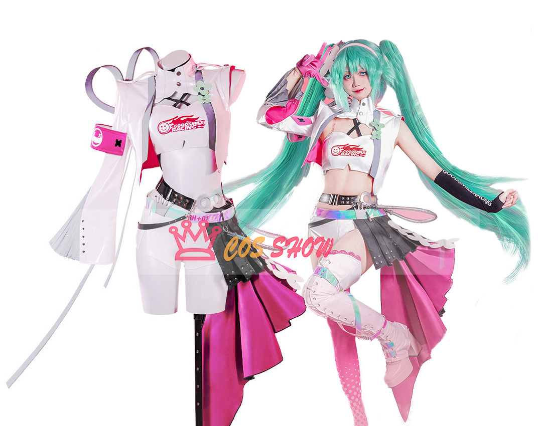 初音ミク レーシングミク2025 コスプレ衣装 ウィッグ追加可能 足カバー