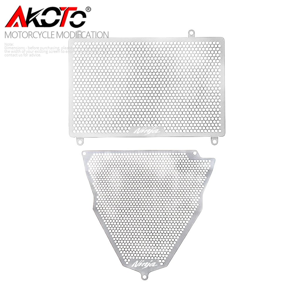 互換品】 オートバイ ラジエーターオイルクーラーグリル カワサキ ZX4R