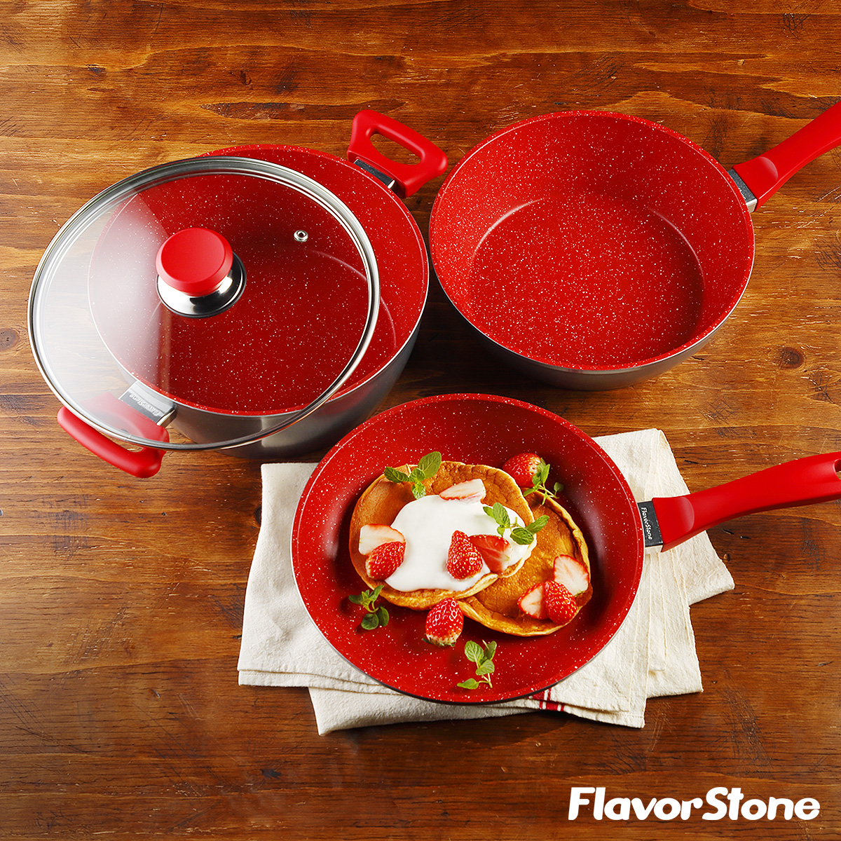フレーバーストーン グランド4点セット フライパン 正規品 鍋 焦げ付き