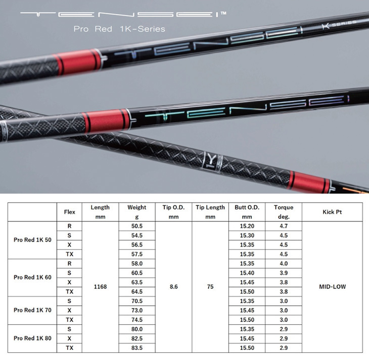 三菱（MITSUBISHI） ゴルフ シャフト スリーブ付き テンセイ PRO