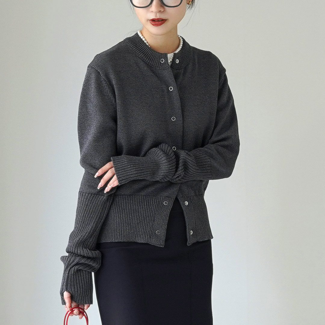 Shinzone（シンゾーン） ロング リブ カーディガン 23AMSNI05