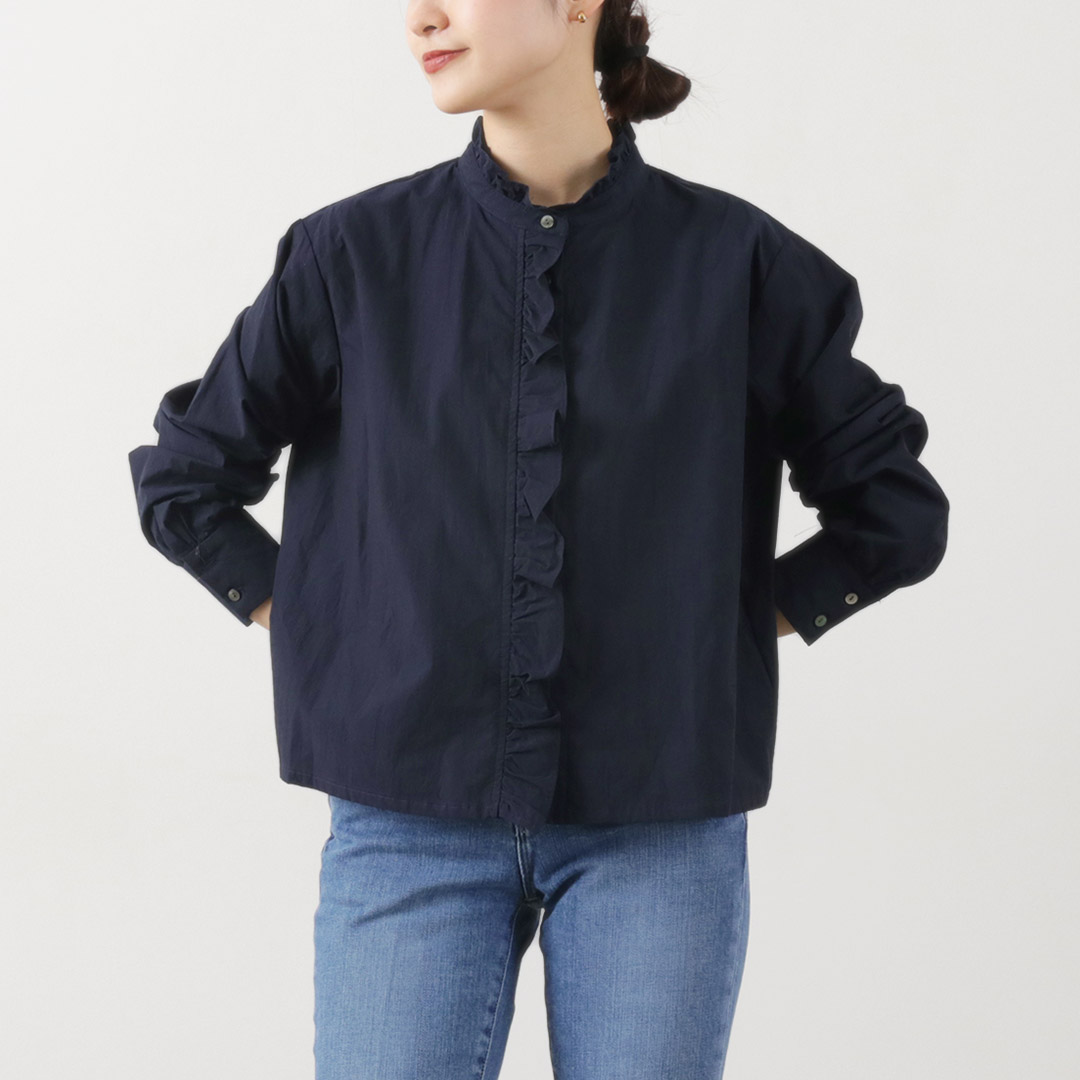 MidiUmi（ミディウミ） フリルショートシャツ 2024年モデル