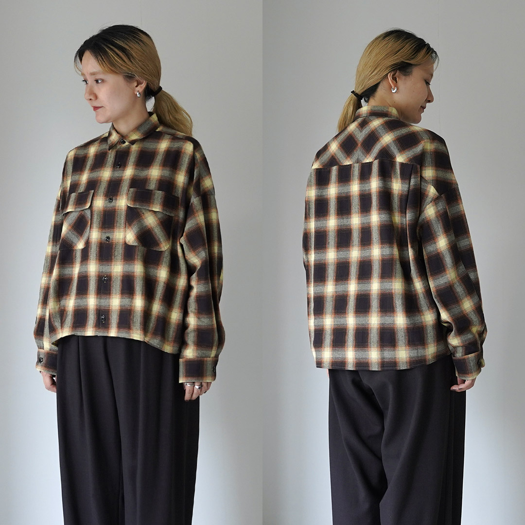 kha:ki（カーキ） オンブレ チェックシャツ / レディース ブラウス