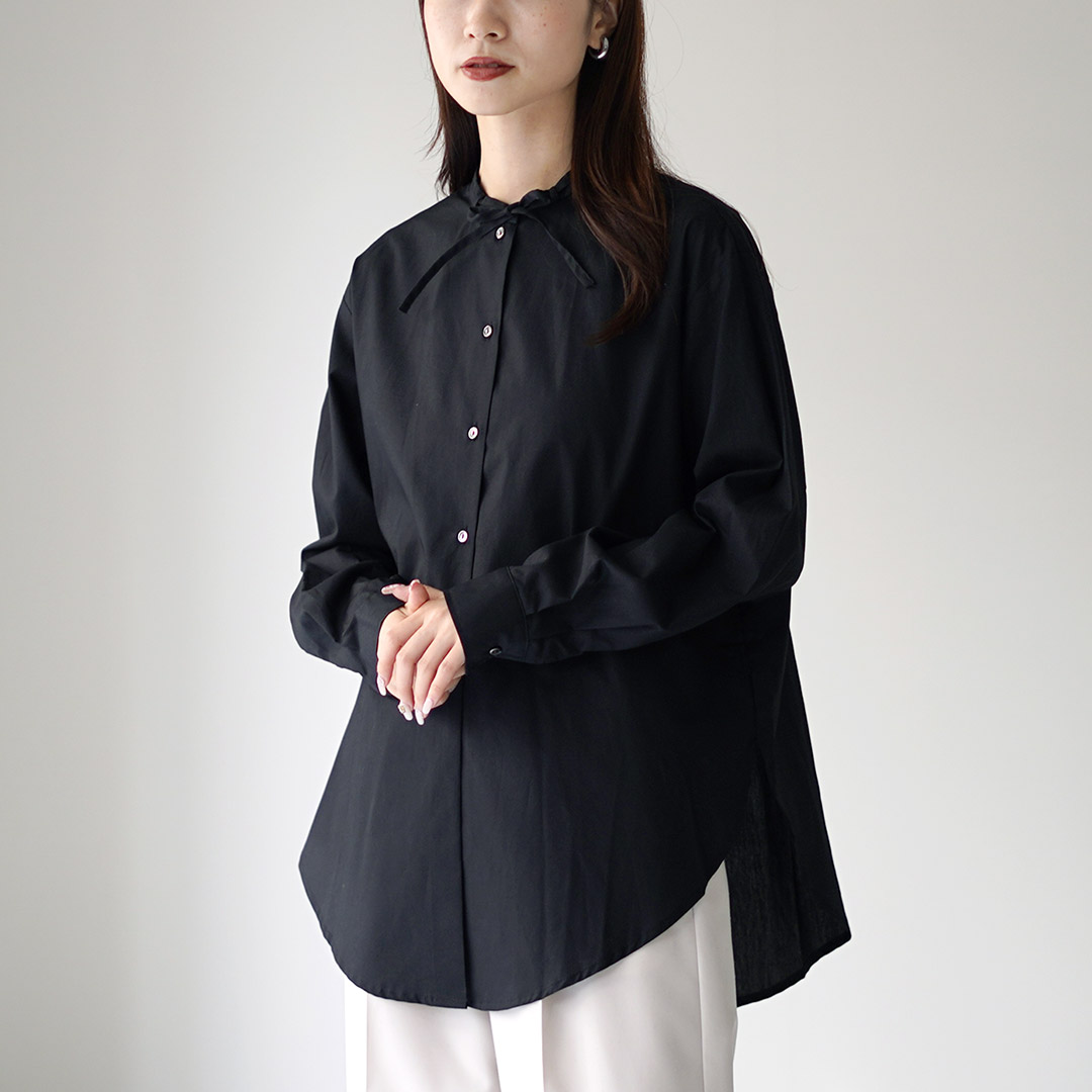 mizuiroind（ミズイロインド） リボン タイ シャツチュニック