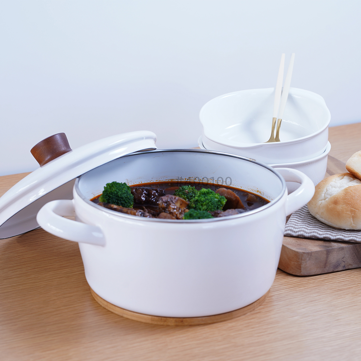 ナチュールシリーズ 富士ホーロー 福袋 ナチュール ホワイト 4点セット