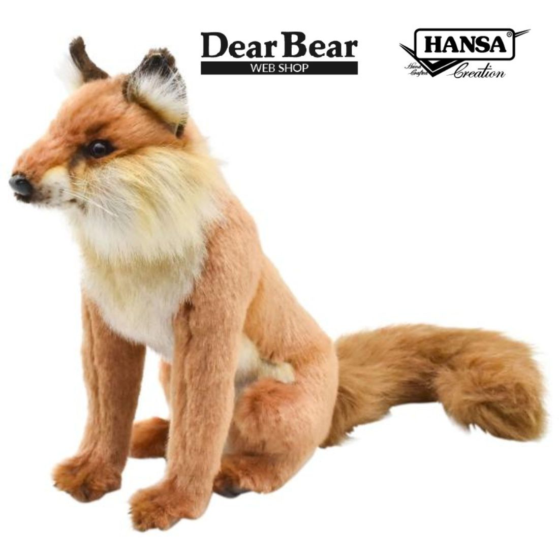HANSA BH6098 アカギツネ キツネ きつね 狐 ぬいぐるみ リアル : Dear