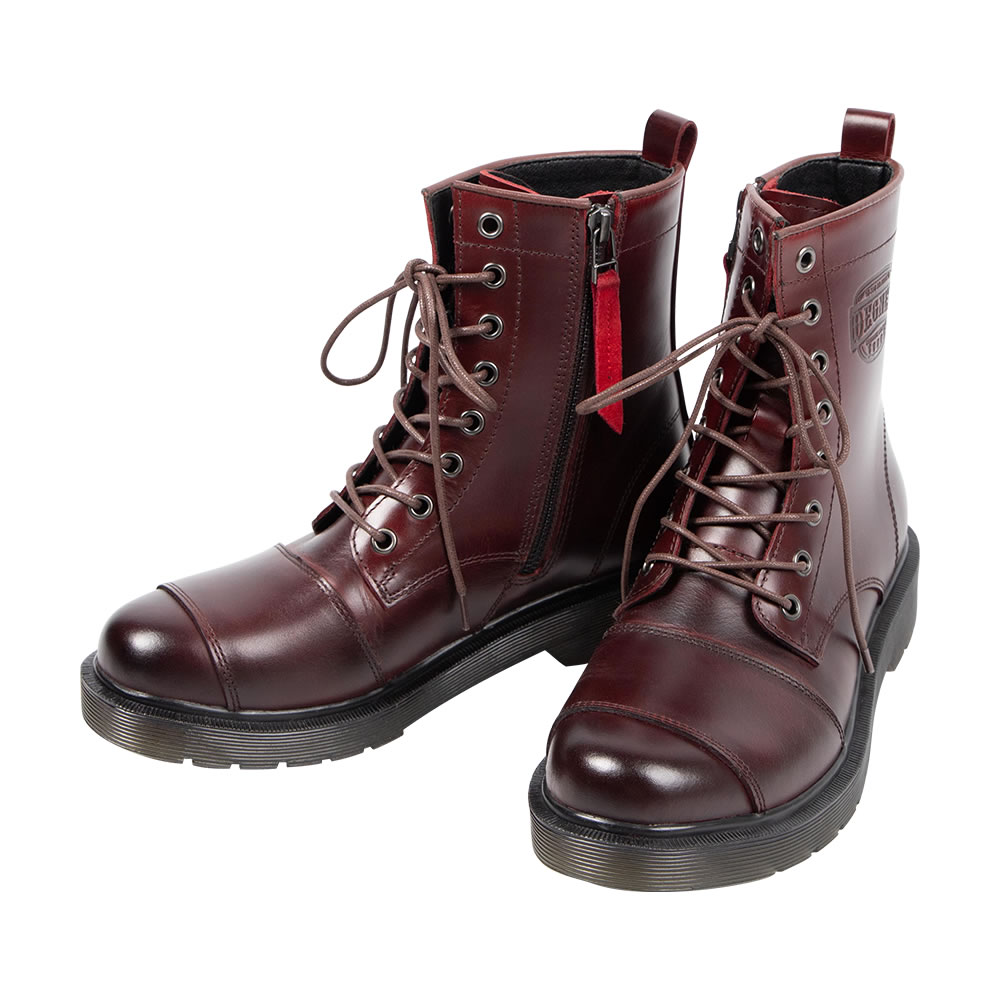 DEGNER（デグナー） シフトガード付レザーZIPブーツ レディース HS-B8A