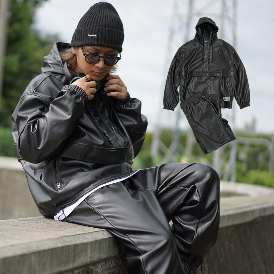 DOPE（ドープ） セットアップ メンズ レザー マウンテンパーカー