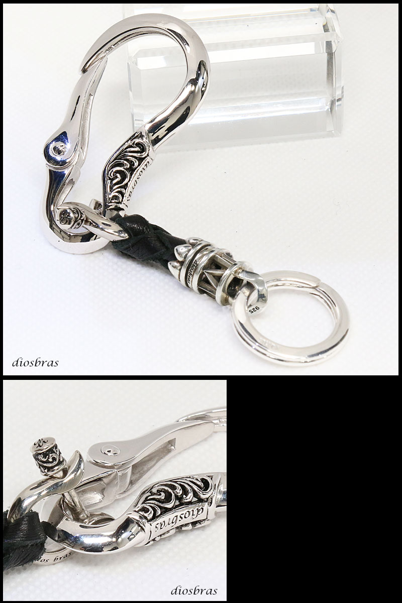 キーフック カラビナ シルバーキーチェーン キーホルダー シルバー 925