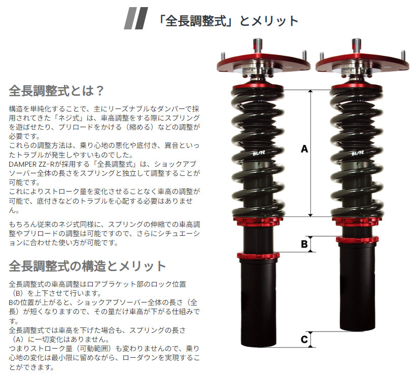 BLITZ（ブリッツ） BLITZ No.98623 DAMPER ZZ-R SpecDSC Plus 車高調