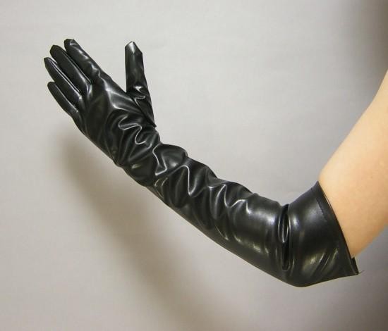 ロンググローブ フェイクレザー ロング手袋 : チェリッシュ - 通販