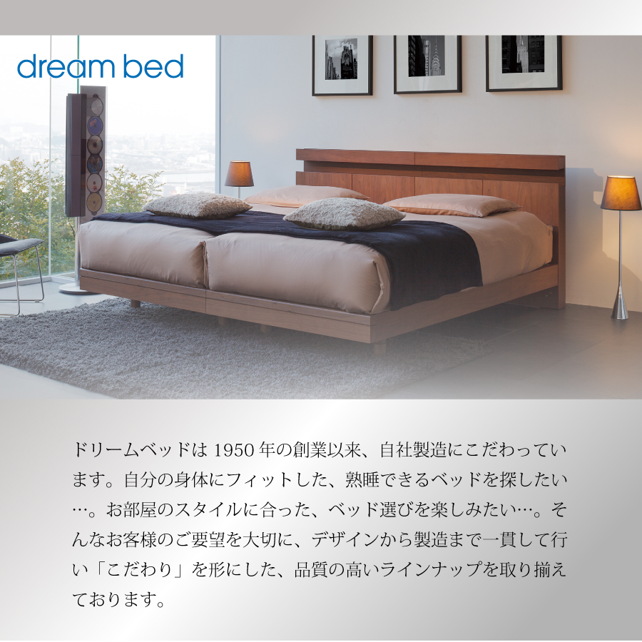 ベッドフレーム シングル ドリームベッド イーポント 脚タイプ 22cm高