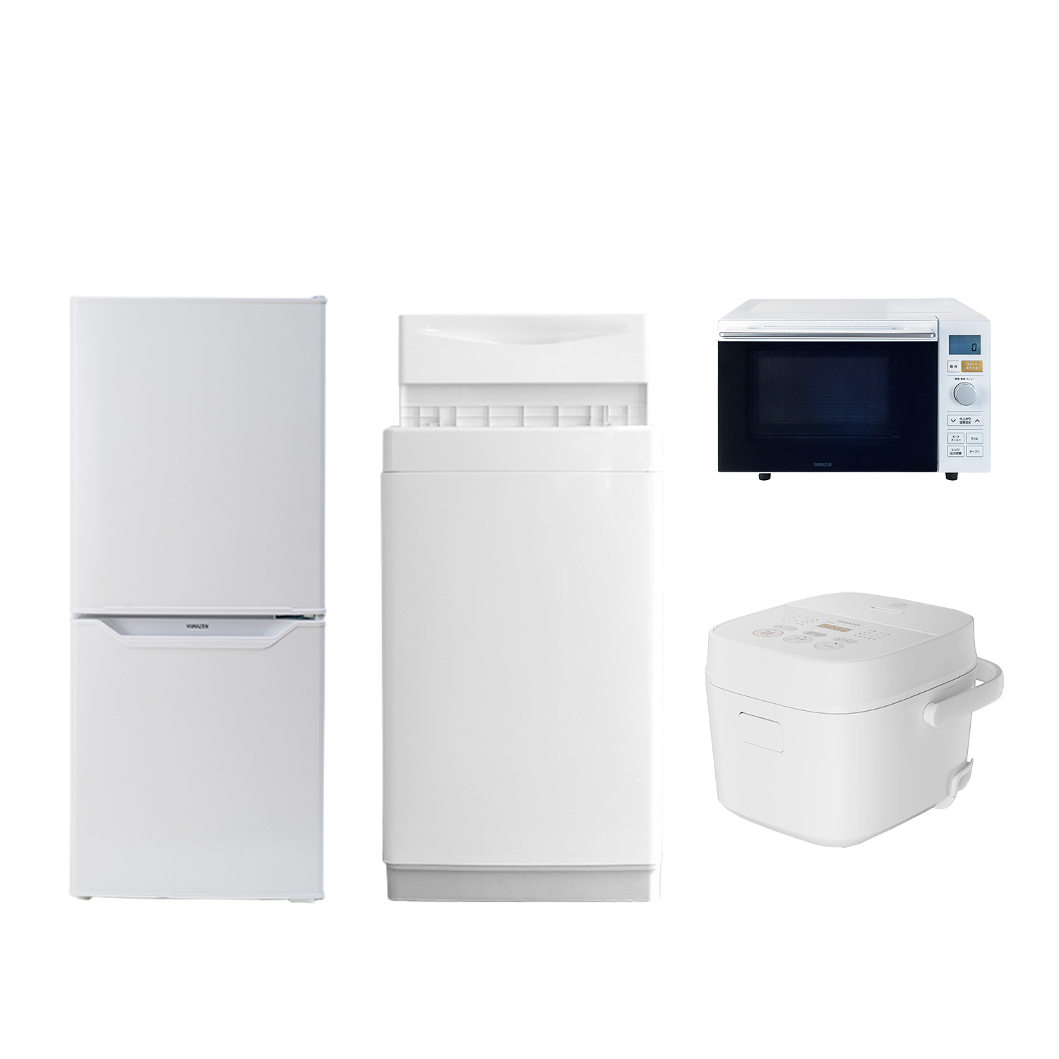 山善（YAMAZEN） 家電セット 一人暮らし 4点セット 冷蔵庫 106L 洗濯機