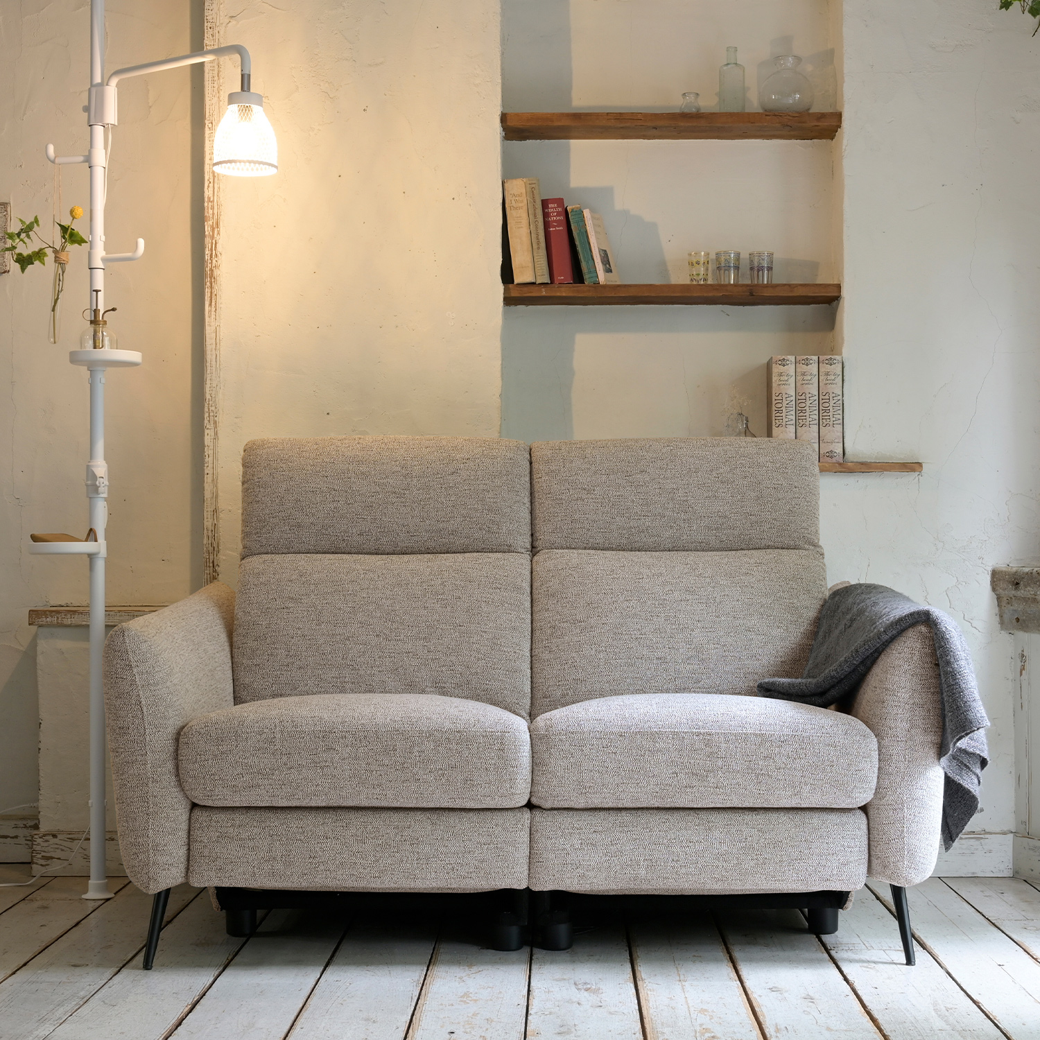 YAMAZEN 電動リクライニングソファ ダークブラウン YAMAZEN 電動