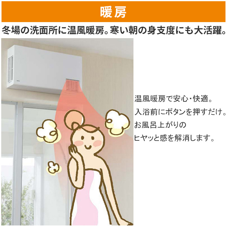 Nazareno Gabrielli 洗面所暖房機 TOTO TYR1000シリーズ 電源直結式