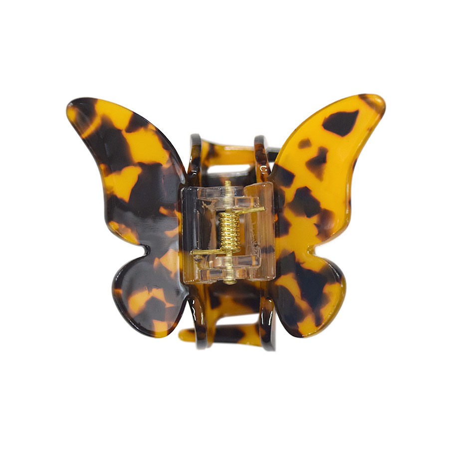 ヘアクリップ バタフライ ハーフアップ ミニ 小さめ バンスクリップ 蝶