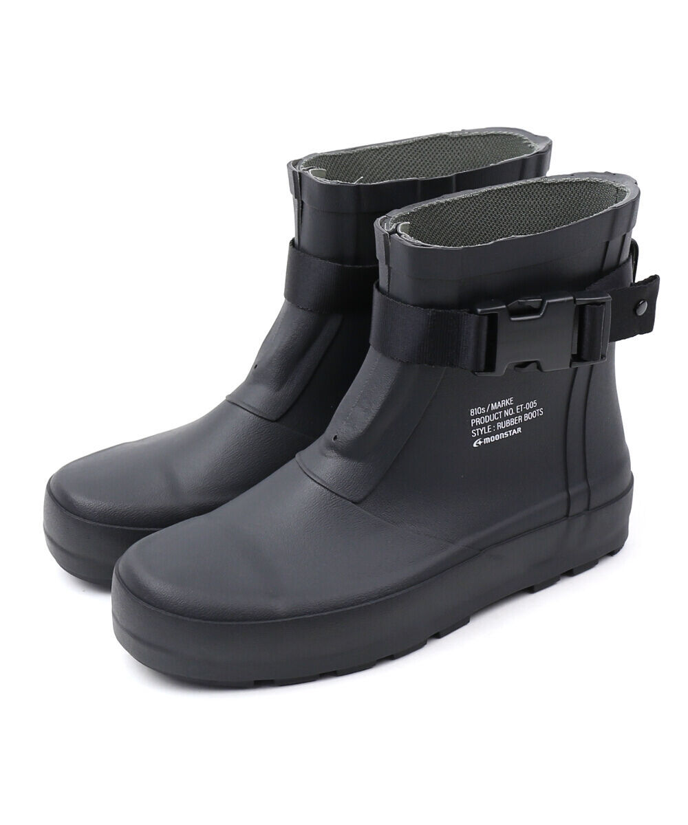 ムーンスター レインブーツ 長靴 ショートブーツ ラバーワークシューズ