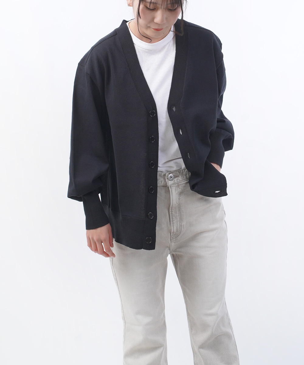 アントム エルボーパッチ シアーカーディガン ANTHOM レディース 国内