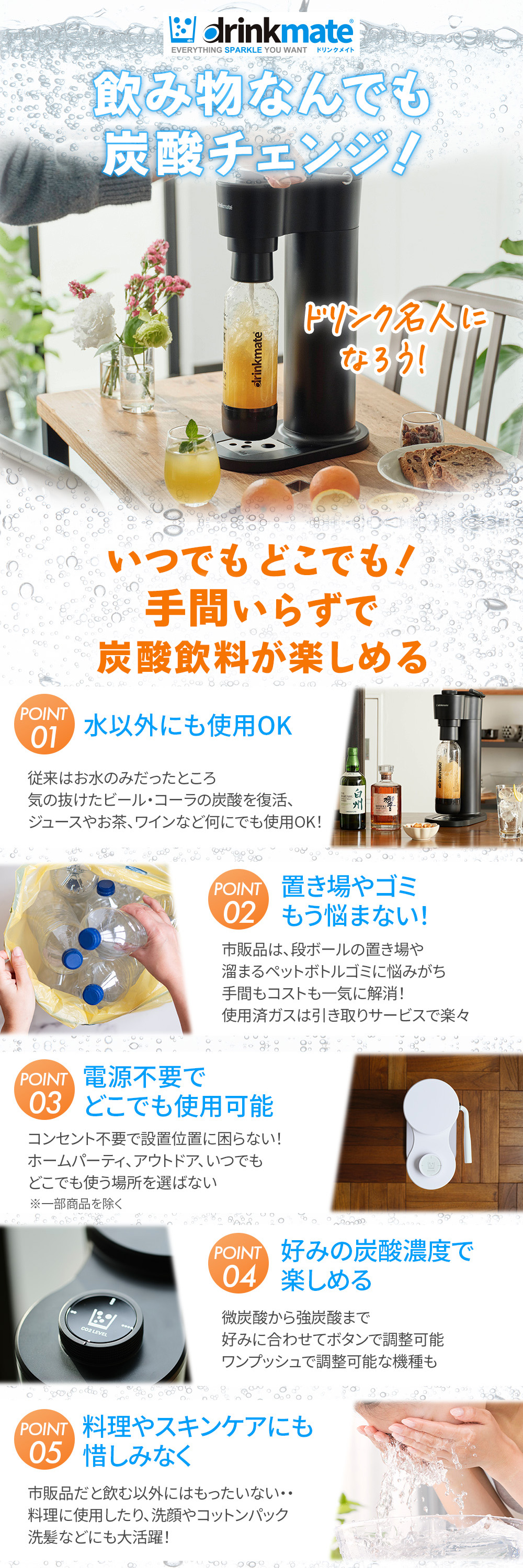 drinkmate ドリンクメイト 予備用 炭酸ガスシリンダー 142L 炭酸