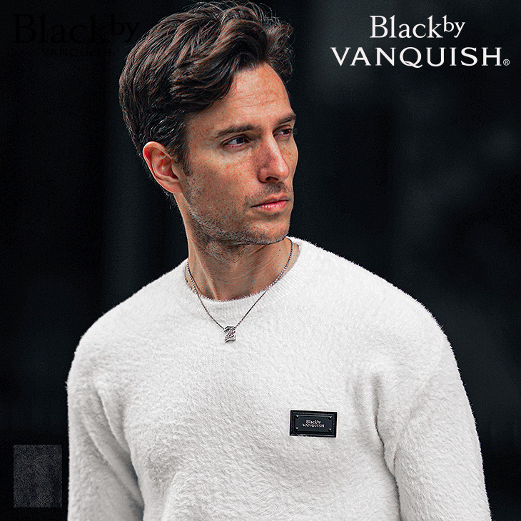 BLACK by VANQUISH（ブラックバイバンキッシュ） クルーネック ニット