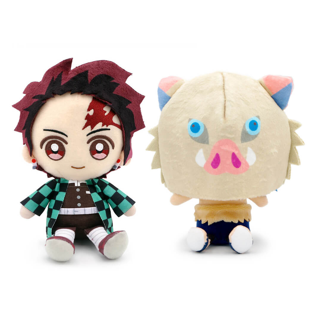 鬼滅の刃 Chibiぬいぐるみ ペアセット 炭治郎 禰豆子 善逸 伊之助 胡蝶