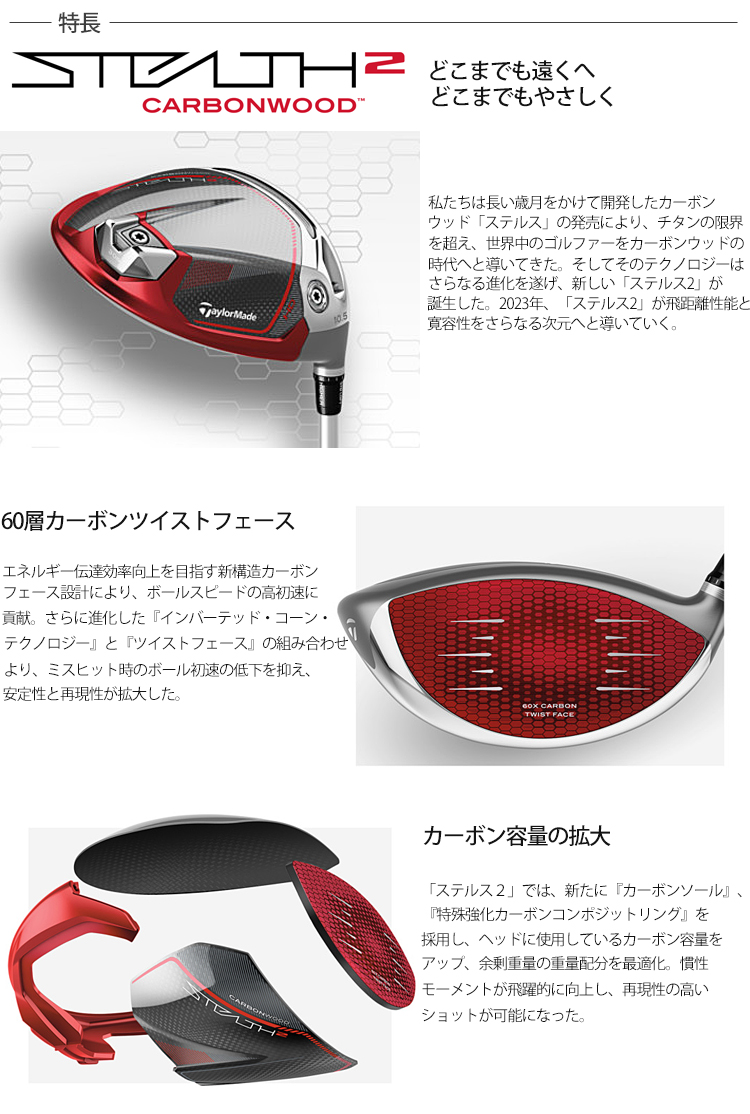 TaylorMade（テーラーメイド） 2023年モデル日本仕様20％OFF ステルス