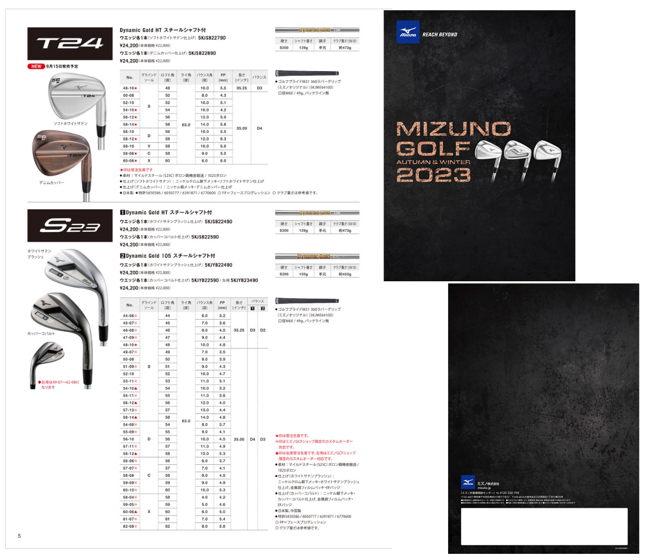 MIZUNO（ミズノ） 正規品 S23ウェッジ ホワイトサテンブラッシュ仕上げ