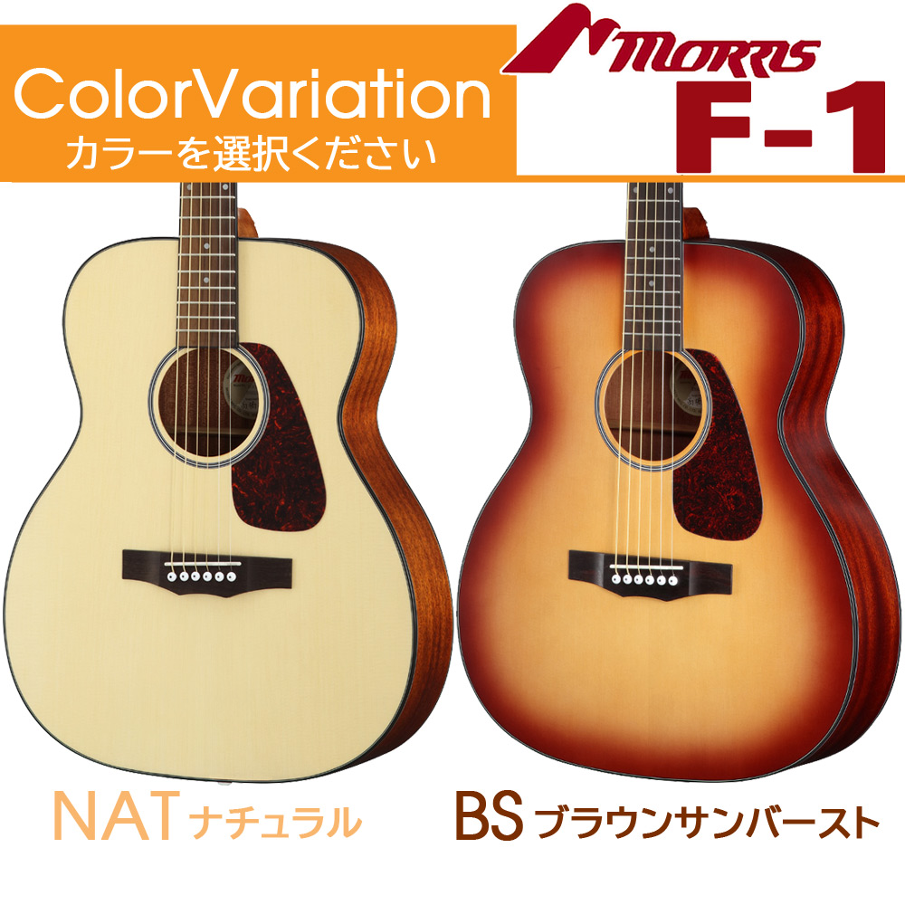 Morris Morris F-1 モーリス アコースティックギター ギグバッグ付 8点