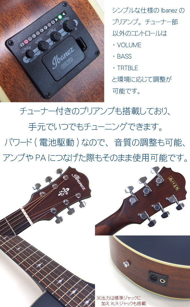 Ibanez（アイバニーズ） AE100 DBF エレアコ アコースティックギター