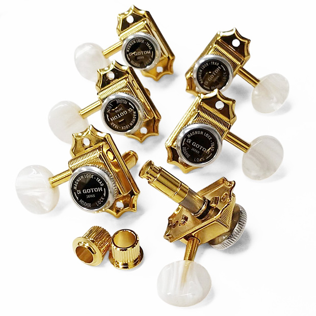 GOTOH SD90 MG-T P5W G(ゴールド) マグナムロックトラッド ギター ペグ