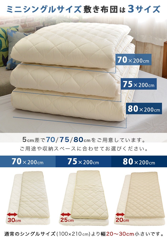 ええふとんやヤフー店 - 小さいサイズの敷布団シリーズ｜Yahoo