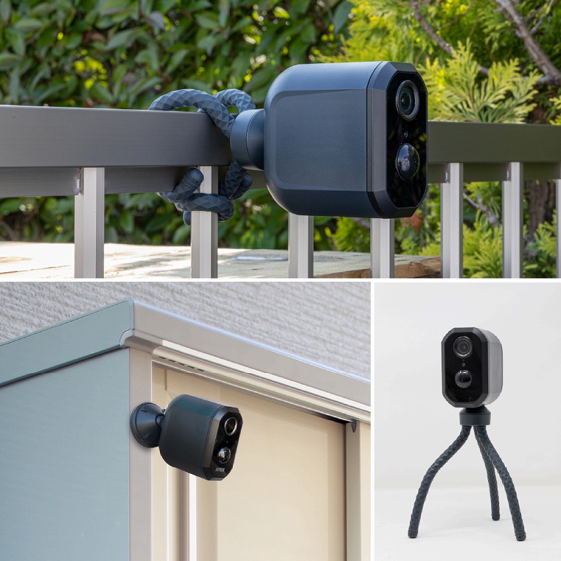 RITEX 防犯カメラ 見守りカメラ ソーラーパネル センサー スマホ連動