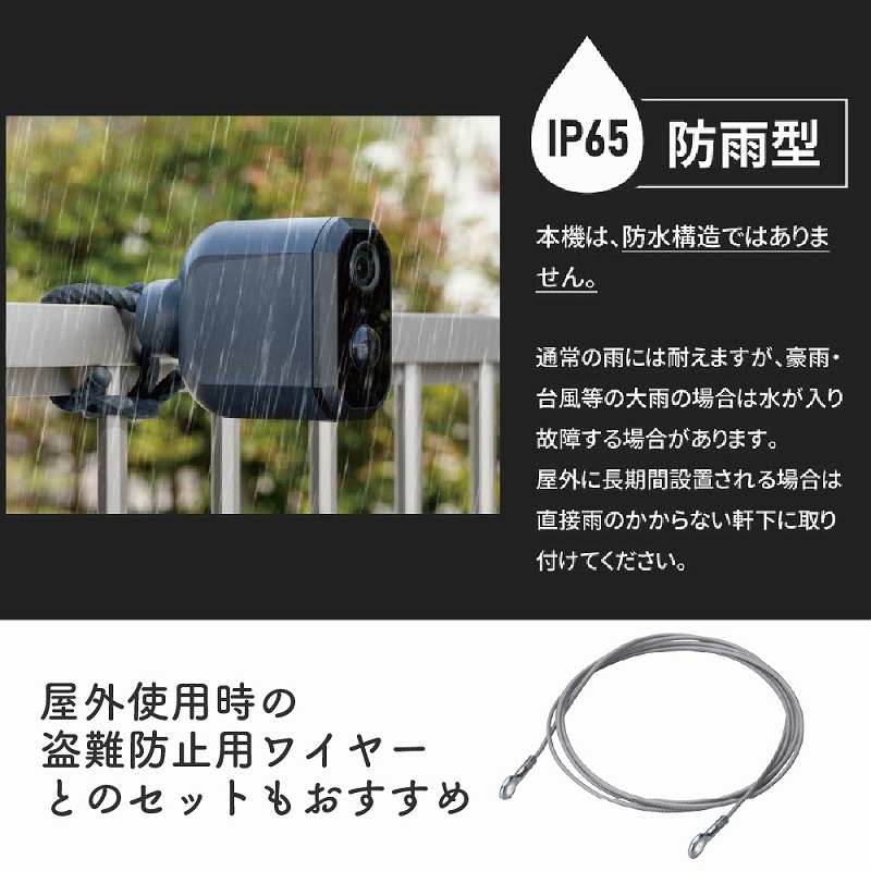 RITEX 防犯カメラ 見守りカメラ ソーラーパネル センサー スマホ連動