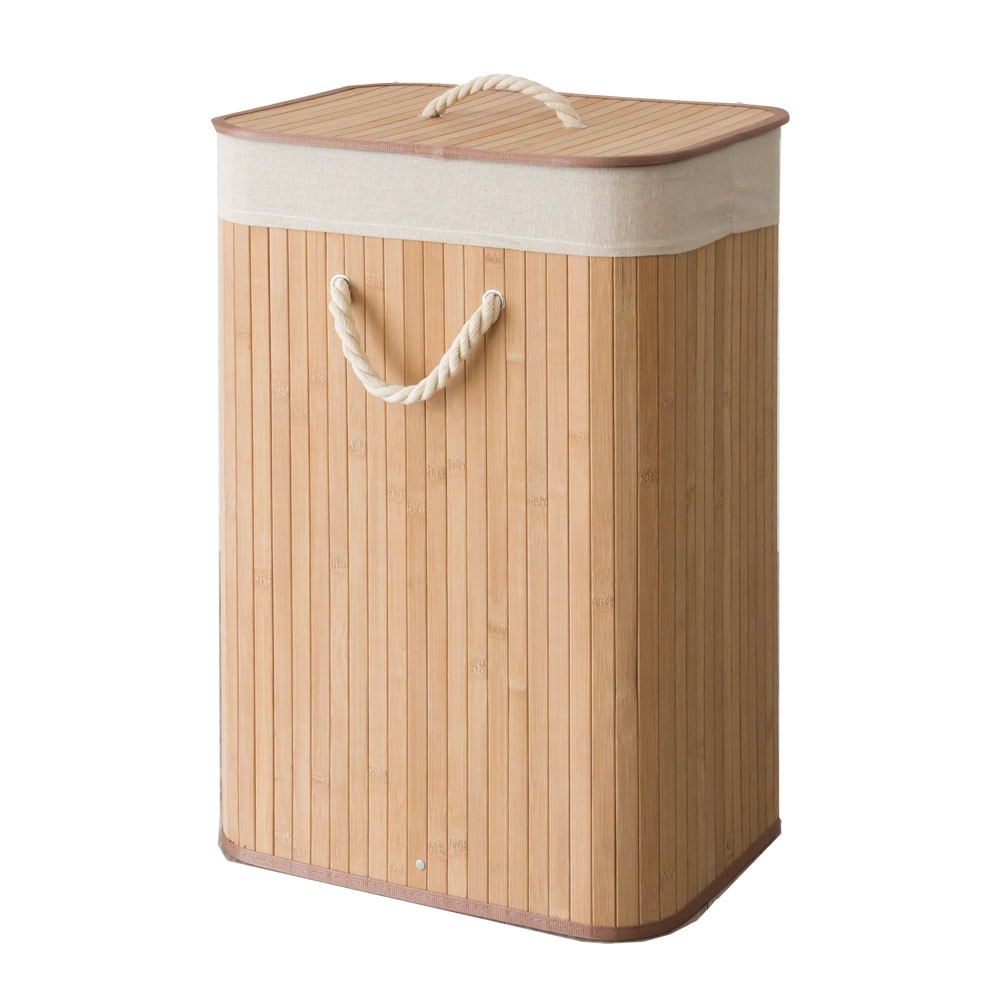 ELEMENTS ランドリーバスケット 洗濯カゴ ゴミ箱 65リットル おしゃれ