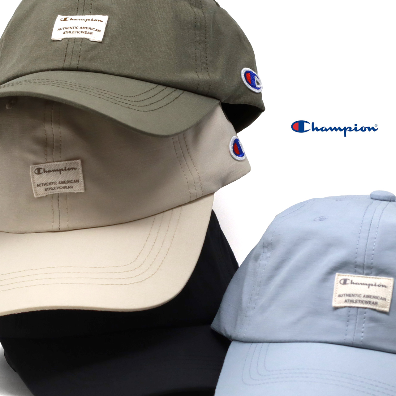 Champion（チャンピオン） キャップ メンズ 帽子 ピスネーム ブラック