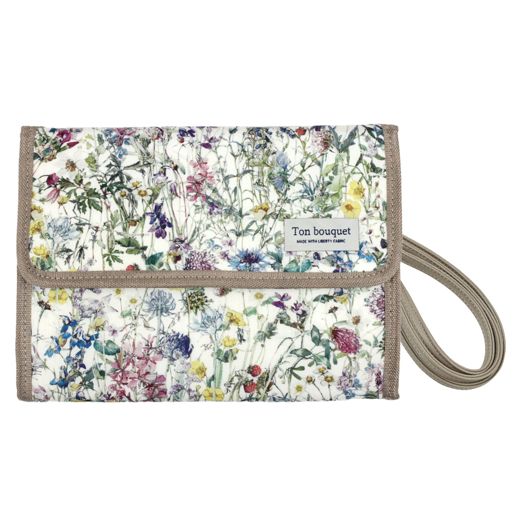 爆買 マルチケース 通帳 母子手帳ケース ジャバラ ショルダー紐付き