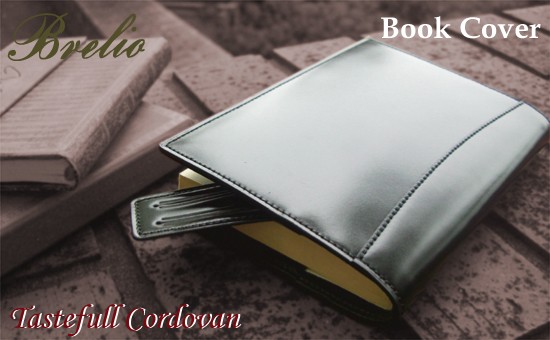 Brelio 本革ブックカバー ティストフルコードバン ブックカバー 文庫