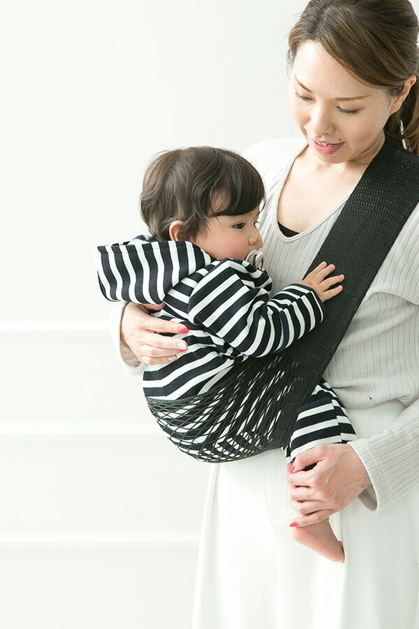 抱っこ紐 スリング 黒 シンプル 簡単 だっこ 赤ちゃん ママ パパ 育児