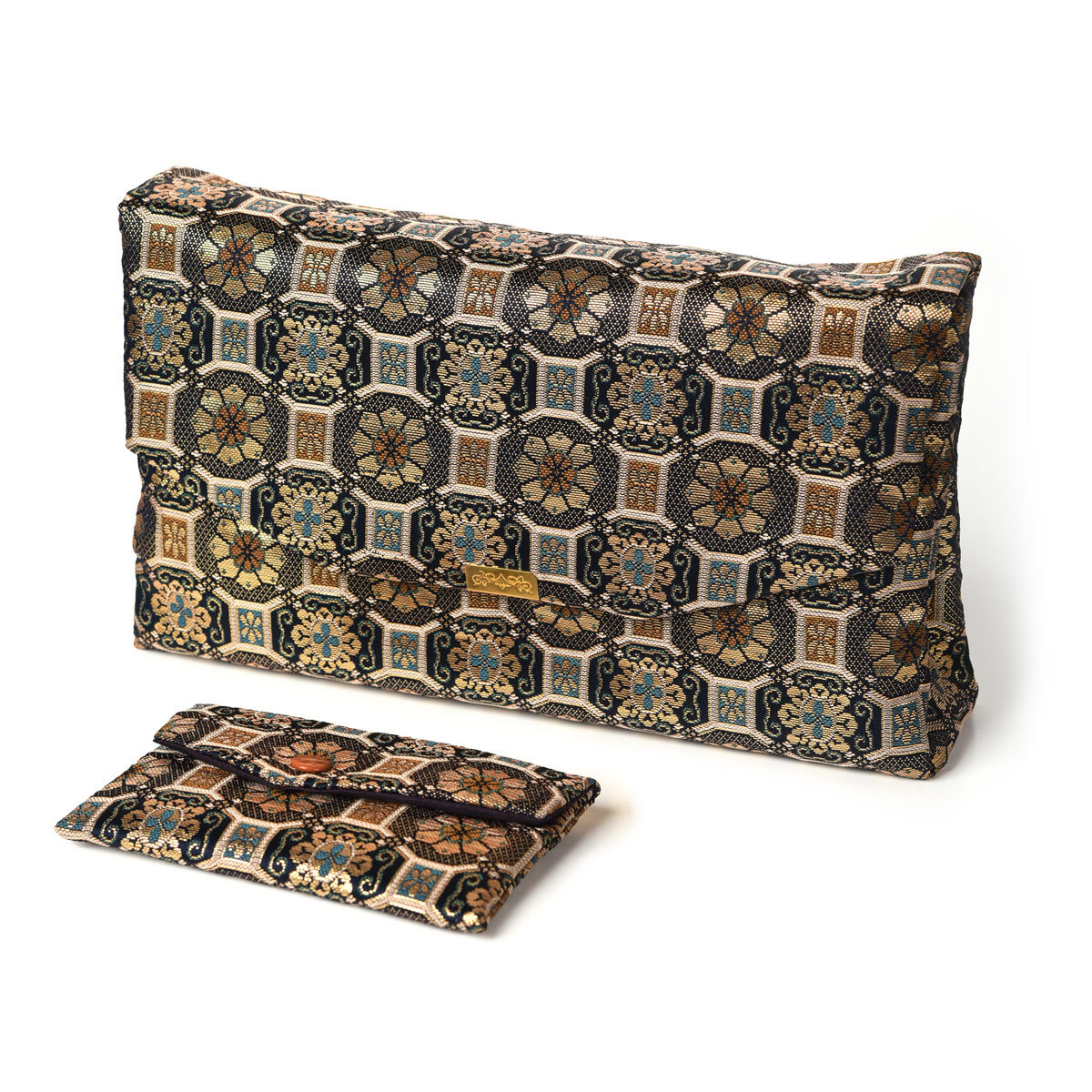 EsuonHappiness 経本 数珠入れ 数珠袋 クラッチバッグ型 経本入れ