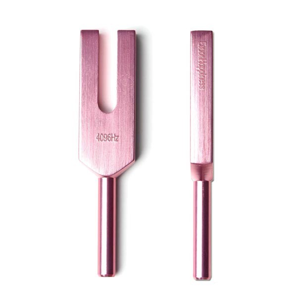 音叉 おんさ チューナー 4096Hz ラバーマレット 付 浄化用 瞑想 ヨガ