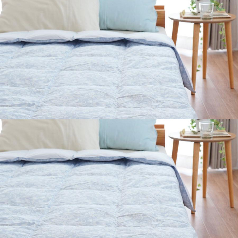 昭和西川 ダウンケット シングル 2枚セット 羽毛肌掛け布団 シングル