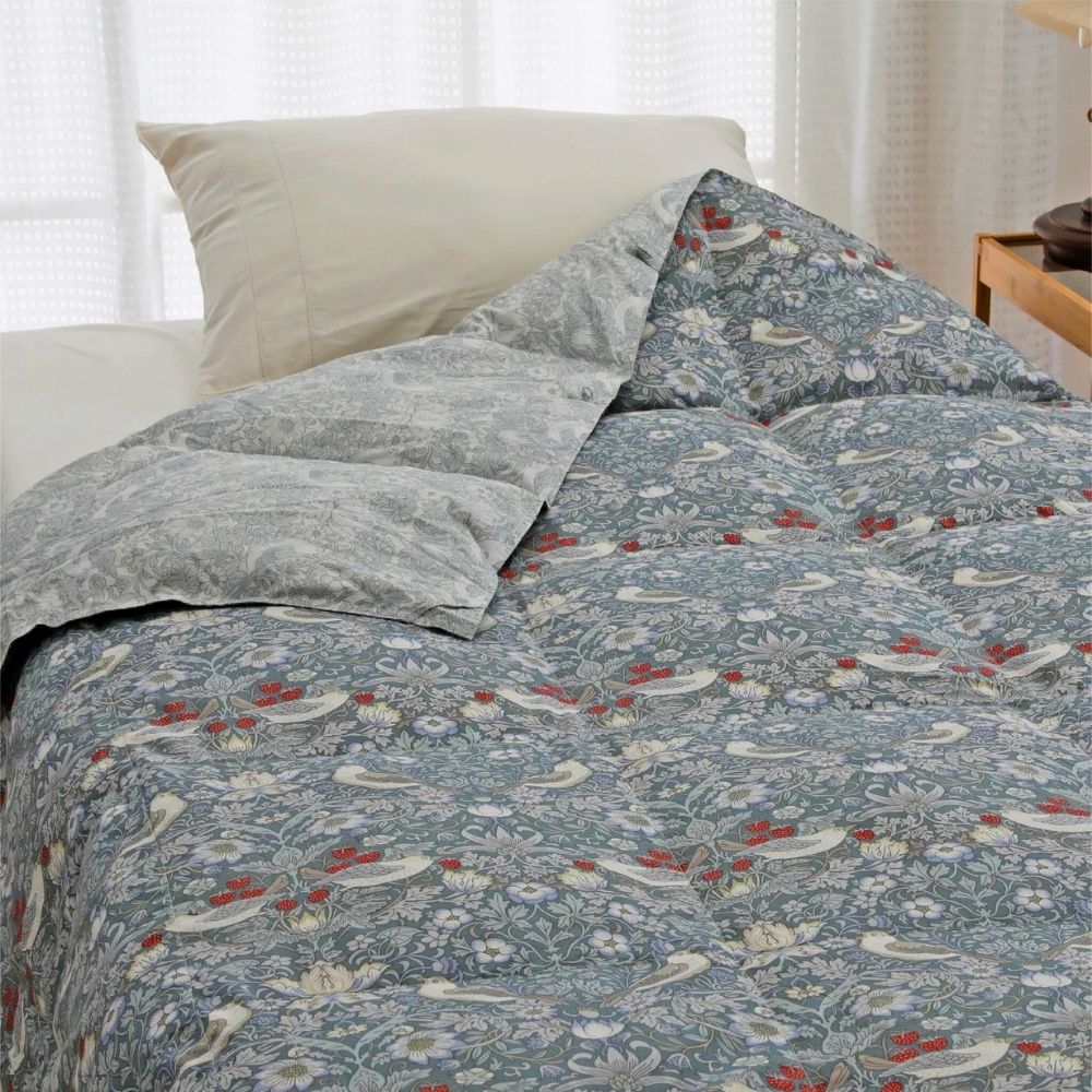 WILLIAM MORRIS GALLERY 肌掛け布団 ダウンケット シングル 日本製