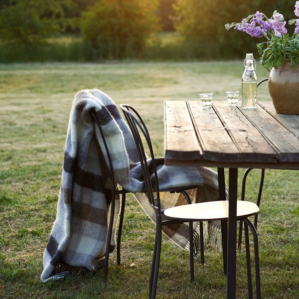 KLIPPAN（クリッパン） ゴットランドウール スローケット ブランケット